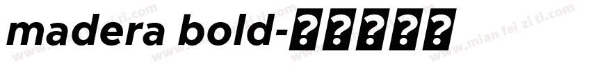madera bold字体转换
